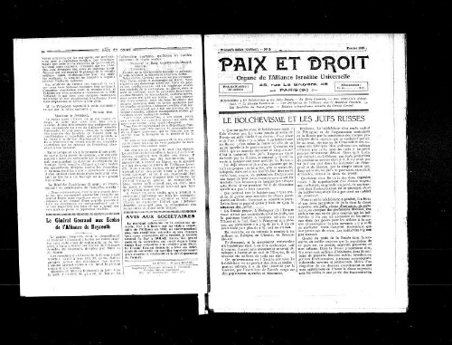 Paix et Droit.  (01/02/1921)